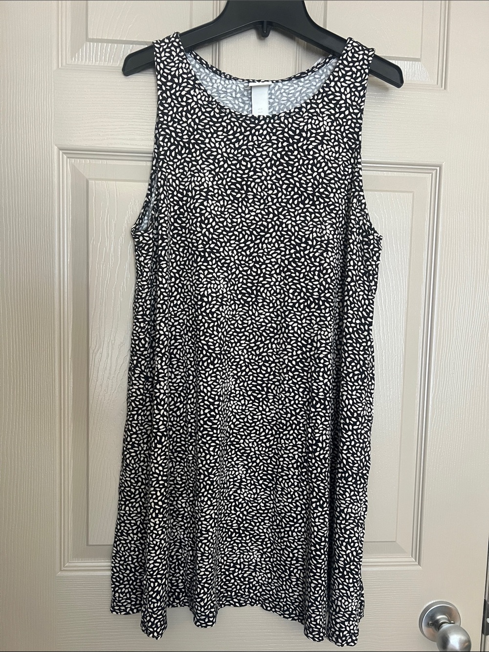 H&M Black and White Printed Tank Dress for Kids